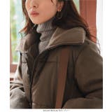 ビッグリボンスタンドカラー中綿ブルゾンコート ビッグリボン スタンドカラー | KOBE LETTUCE | 詳細画像9 