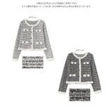 丸首ストレッチツイードジャケット［K1436］ | KOBE LETTUCE | 詳細画像8 