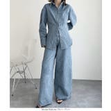 ブークレーデニムシャツジャケット［K1438］ デニムシャツ ジャケット | KOBE LETTUCE | 詳細画像4 