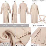 ベルト付きノーカラーライトコート［K939］ | KOBE LETTUCE | 詳細画像3 