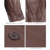 エコレザーオーバーサイズシャツジャケット［K962］ | KOBE LETTUCE | 詳細画像15 