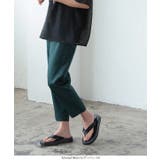 リボン付きリラックステーパードパンツボトムスバックウエストゴムクロップドフロント… | KOBE LETTUCE | 詳細画像10