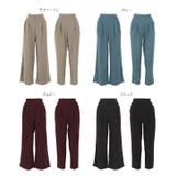 ［ワイド/テーパード］カットジョーゼットパンツ［M2510］ | KOBE LETTUCE | 詳細画像24 