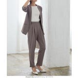 ［ワイド/テーパード］カットジョーゼットパンツ［M2510］ | KOBE LETTUCE | 詳細画像11 