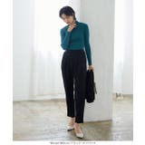 ［ワイド/テーパード］カットジョーゼットパンツ［M2510］ | KOBE LETTUCE | 詳細画像18 