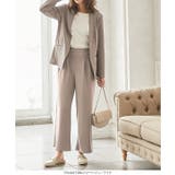 ［ワイド/テーパード］カットジョーゼットパンツ［M2510］ | KOBE LETTUCE | 詳細画像6 