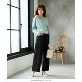 [ 田中亜希子さんコラボ ] サイドジップジャージーワイドパンツ［M2748］ | KOBE LETTUCE | 詳細画像32 