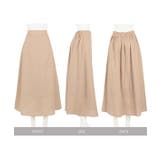 綿麻バックゴムセミフレアスカート レディース ボトムス | KOBE LETTUCE | 詳細画像15