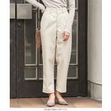 レザータッチフロントジップテーパードパンツ レディース ボトムス | KOBE LETTUCE | 詳細画像6