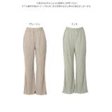 ウエストゴムサテンミニプリーツロングパンツ レディース 楽ちん | KOBE LETTUCE | 詳細画像13