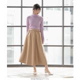 エコレザーギャザースカート フレア 合皮 | KOBE LETTUCE | 詳細画像7