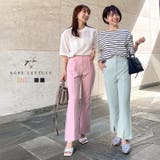 2type前開きパンツ レディース ロング丈 | KOBE LETTUCE | 詳細画像1