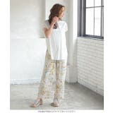 ペイント柄ゆるさらストレートパンツ [M3298] レディース | KOBE LETTUCE | 詳細画像7 