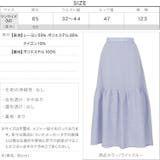 シアーストライプティアードスカート [M3355] レディース | KOBE LETTUCE | 詳細画像4 