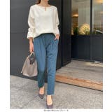 選べるサイズ ジョーゼットゆるテーパードパンツ レディース | KOBE LETTUCE | 詳細画像21