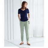 選べるサイズ ジョーゼットゆるテーパードパンツ レディース | KOBE LETTUCE | 詳細画像15