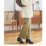 ダイヤストライプ柄ジャガードニットパンツ レディース ボトムス | KOBE LETTUCE | 詳細画像8