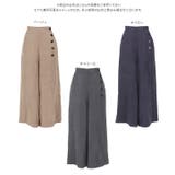 サイドボタン付きワイドパンツ レディース ボトムス | KOBE LETTUCE | 詳細画像12