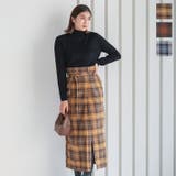 ペンシルチェックスカート [M3496] レディース | KOBE LETTUCE | 詳細画像1 