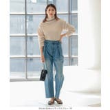 ウエストタックデニムパンツ レディース ボトムス | KOBE LETTUCE | 詳細画像5