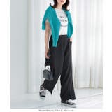 錯覚美脚セミワイドパンツ [M3576] レディース | KOBE LETTUCE | 詳細画像29 