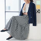バックウエストゴムロングティアードスカート レディース ロングスカート | KOBE LETTUCE | 詳細画像1