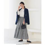 バックウエストゴムロングティアードスカート レディース ロングスカート | KOBE LETTUCE | 詳細画像5