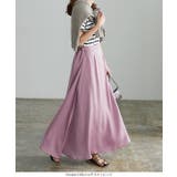 セミフレアシルエットサテンスカート 秋 秋服 | KOBE LETTUCE | 詳細画像6