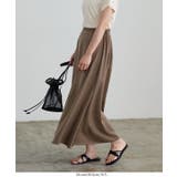 セミフレアシルエットサテンスカート 秋 秋服 | KOBE LETTUCE | 詳細画像10