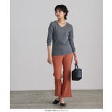 2way裾ファスナースリットパンツ レディース バックウエストゴム | KOBE LETTUCE | 詳細画像5