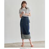 ロールアップスリットデニムタイトスカート［M3745］ 秋 秋服 | KOBE LETTUCE | 詳細画像10 