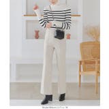 低身長から高身長まで のびのびストレッチフレアパンツ［M3746］ | KOBE LETTUCE | 詳細画像12 
