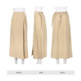 サイドベルト付きレイヤード風スカート［M3813］ | KOBE LETTUCE | 詳細画像12 