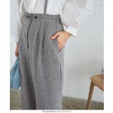 オフ×ブラウン | 2wayアジャスタブルウエストワイドパンツ［M3841］ | KOBE LETTUCE