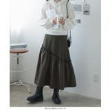 アシメ切替えセミフレアスカート［M3850］ | KOBE LETTUCE | 詳細画像5 