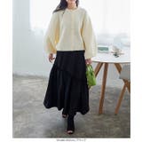 アシメ切替えセミフレアスカート［M3850］ | KOBE LETTUCE | 詳細画像8 