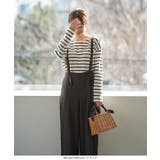 ストラップワイドタックパンツ［M3868］ | KOBE LETTUCE | 詳細画像10 