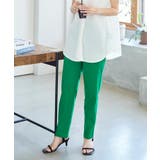 グリーン | ストレッチリネンタッチコットンテーパードパンツ［M3905］ | KOBE LETTUCE