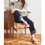 インディゴ | 超楽ストレッチストレートデニム［M3929］ | KOBE LETTUCE