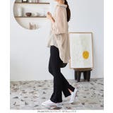 接触冷感 ひんやり フレアリブパンツ | KOBE LETTUCE | 詳細画像22