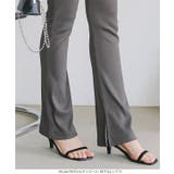 接触冷感 ひんやり フレアリブパンツ | KOBE LETTUCE | 詳細画像19