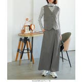 ベルト付きラップ風ストレートワイドパンツ［M3962］ | KOBE LETTUCE | 詳細画像3 