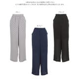 楊柳シアードット柄ストレートワイドパンツ［M3966］ | KOBE LETTUCE | 詳細画像9 