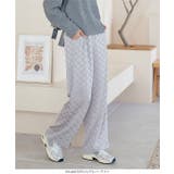 グレー | 楊柳シアードット柄ストレートワイドパンツ［M3966］ | KOBE LETTUCE