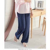 楊柳シアードット柄ストレートワイドパンツ［M3966］ | KOBE LETTUCE | 詳細画像3 