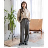 [ Petitle / プチレ ] タックワイドストレートパンツ［M4027］ | KOBE LETTUCE | 詳細画像15 