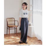 [ Petitle / プチレ ] タックワイドストレートパンツ［M4027］ | KOBE LETTUCE | 詳細画像18 