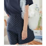 ドット刺繍ハイウエストショートパンツ［M4035］ | KOBE LETTUCE | 詳細画像4 