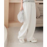 オフホワイト | ダイバー素材ワイドカーブパンツ［M4050］ | KOBE LETTUCE