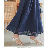 チェックオーガンジーフレアスカート［M4052］ | KOBE LETTUCE | 詳細画像14 